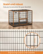 Feandrea Haustierkäfig XL 107x70x75 cm – Transportbox für grosse Tiere bis 42 kg – Bild 3