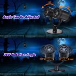 Moxled Halloween Projektor Doppelkopf mit Timer – Wasserdicht Outdoor Deko für Garten & Hof – Bild 7