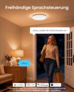SwitchBot RGBICWW Deckenlampe 30cm – Matter LED 2000LM, dimmbar 2700–6500K – Bild 7