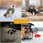 Aisuowa Hundewintermantel wasserdicht mit Fleece – Wärmeschutz für kleine bis grosse Hunde – Bild 8