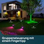 Linkind Smart RGB Solarlampe SL5C mit App & Musiksync – 16 Mio. Farben für Garten & Terrasse, 2er Set – Bild 8