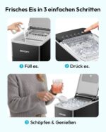 EUHOMY Eiswürfelmaschine IM021 – Automatisch 9 Eiswürfel in 2 Grössen – Bild 6