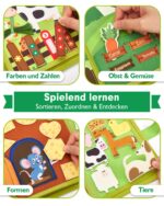hahaland Montessori Quiet Book Bauernhof – 20 Lernaktivitäten für Babys ab 1 Jahr – Bild 7