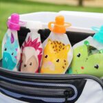 ChooMee Wiederverwendbare Quetschbeutel 5oz mit 2 SoftSip Silikonaufsätzen – BPA-frei für Babys – Bild 4