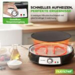 NutriChef Crepes Maker 32 cm mit abnehmbarer Wendeplatte – Profi-Crepes-Maker für zuhause – Bild 5