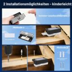 Solpex Solar-Zaunleuchten 8er Set – Warmweiß Terrassenleuchten wasserdicht für Außen – Bild 5