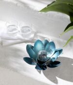 Dehner Solarleuchte Lotus Ø 27,5 cm – Elegante Gartendeko mit Warmweisslicht – Bild 7