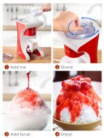 Reemix Schneekegel-Maschine – Elektrischer Eisrasierer für Slushies & gefrorene Cocktails – Bild 3