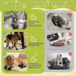 Faankiton 4er Hundeschuhe Grösse 6# – Wasserdichte Pfotenschuhe mit Reflektoren für mittlere & grosse Hunde – Bild 5