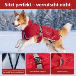 HEYWEAN Hundejacke wasserdicht mit Fleecefutter – Wärmeschutz für kleine & mittlere Hunde – Bild 6