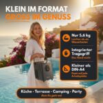 Sommertal EM12S Eiswürfelmaschine – 12 kg/24h Ice Maker mit Selbstreinigung – Bild 3