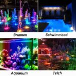 T-SUN Solar Teichbeleuchtung RGB mit IP68 – LED Unterwasserstrahler für Garten & Teich – Bild 3