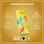ion8 Kinder Trinkflasche 400ml Edelstahl – Auslaufsicher mit Einhandöffnung – Bild 6