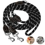 SYCozupy Hundeleine 3m verstellbar mit Doppelkarabiner – Premium Führleine für grosse Hunde