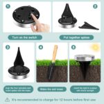 FIFlying 16er Set Solar Bodenleuchten mit 8 LEDs – Warmweiss Gartenbeleuchtung für Terrasse & Rasen – Bild 6