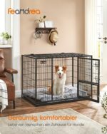 Feandrea Haustierkäfig XL 107x70x75 cm – Transportbox für grosse Tiere bis 42 kg – Bild 2
