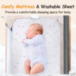 Growaystory Beistellbett mit 7-fach Höhenverstellung – Co-Sleeper Bassinet für Neugeborene – Bild 4