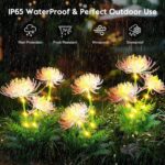 Redefun 2er Set Solar-Blumenleuchten mit 120 LED – IP65 Gartenbeleuchtung für Aussen – Bild 5