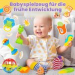 Wootoyz 14-teiliges Babyspielzeug-Set 0–12 Monate – Rasseln & Beissring mit Aufbewahrungsbox – Bild 5