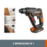 WORX WX390.9 Akku-Bohrhammer SDS-plus 20V – 3-in-1 Multitalent für Holz, Beton & Stahl – Bild 3