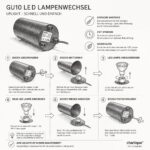 charlique Uplight Spot 2er Set – LED Bodenstrahler mit indirektem Licht, schwarz – Bild 9