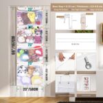 VISATOR Hängeorganizer 168×59 cm mit 4 Netztaschen – Stofftier Aufbewahrung für Kinderzimmer – Bild 2