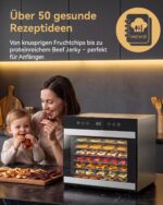 TRIUMPHKEY Dörrautomat mit 8 Edelstahl-Gittern – 650 W für Obst, Gemüse & Fleisch – Bild 3