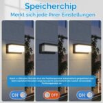 CHENBEN 18W LED Aussenwandleuchte IP65 – Aluminium mit 3000K–6500K für Garten & Terrasse – Bild 6