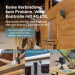 PET.TEC Cam Free 4G Überwachungskamera – 3MP Outdoorkamera mit Akku & Schwenkfunktion – Bild 2