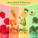 hahaland Obst & Gemüse Sortierspiel – Montessori Sensorik Spielzeug ab 6 Monate – Bild 4