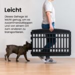 Iris Ohyama Laufstall 91.5x91.5x60 cm mit Tür – Freilaufgehege für kleine Hunde – Bild 6