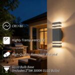 JNR Aussenlampe Wand IP54 – Wasserdichte LED-Wandleuchte Anthrazit für Aussen – Bild 3