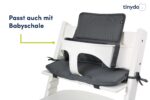 Tinydo® Hochstuhl Sitzkissen für Stokke Tripp Trapp – Memory-Schaum Auflage Dunkelgrau – Bild 3