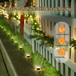 Songlypian Solar Gartenleuchte 10 LEDs 3000K – IP44 Wasserdicht für Garten & Aussenbereich – Bild 2