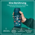 ion8 Kinder Trinkflasche 350ml – Auslaufsicher mit Einhandöffnung für aktive Kinder – Bild 3