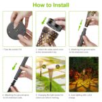 GEARLITE 4er Set Solarleuchten für Außen mit 2 LED & 800 mAh – IP65 Gartendeko – Bild 8