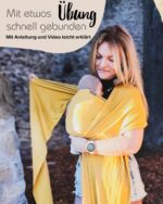Hoppediz Elastisches Babytragetuch 4,60 m – Bio-Baumwolle für Neugeborene ab Geburt – Bild 4