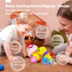 CubicFun Interaktive Raupe – Krabbelspielzeug mit Musik & Lichteffekten für Babys ab 6 Monaten – Bild 2