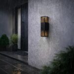 SSC-LUXon REVALO 2er Wandleuchte schwarz-gold – Up & Down LED Wandlampe IP65 warmweiss – Bild 8