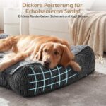 JOEJOY Orthopädisches Hundebett 122x89cm – Ergonomisches Hundesofa für grosse Hunde – Bild 2