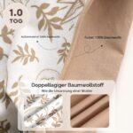 Unnivoll Baby-Schlafsack mit Füssen 1,0 Tog – 90 cm, 2er Pack Baumwolle – Bild 4