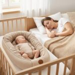 Babynest 90x50 cm Totsy Baby – Handmade Baumwolle Waffel Nestchen für Neugeborene – Bild 2
