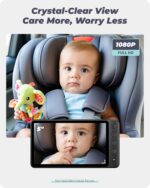WEMOH Magnetische Baby Autokamera 5'' 1080P IPS – Rückfahrkamera für Zwillinge & Reboarder – Bild 4