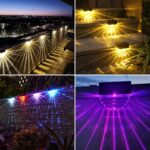 YIKANWEN 6er Set Solarleuchten für Aussen – LED Gartenlampen mit 2 Modi für Terrasse & Treppen – Bild 2