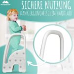 WOLKENGLÜCK® Tritthocker Kinder 3 Stufen – Rutschfester Kinderhocker für Bad & Küche – Bild 3