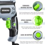 WORKPRO Schlagbohrmaschine 850W – 2in1 Hammer & Bohrer mit 360° Griff & Zubehör – Bild 6