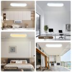 Goodjoo LED-Deckenleuchte 24W 3100LM dimmbar – Oval 60x20cm mit Fernbedienung – Bild 7