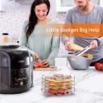 Goldlion Dehydrator Rack Edelstahl – 5-schichtiges Zubehör für Ninja Foodi & Instant Pot – Bild 2