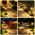 6er-Set SCNNC Solar Gartenleuchten Stehend – Wasserdicht IP44 für Garten & Terrasse – Bild 7