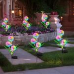 Hqynss Solar-Löwenzahnleuchten 2er-Set – Farbwechsel RGB-LED für Garten & Terrasse – Bild 6